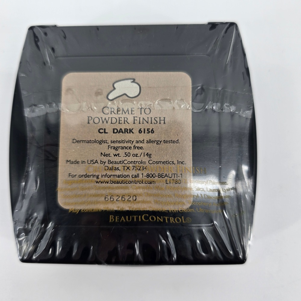 BeautiControl Creme to Powder Finish Foundation CL Dark‎ 6156 0.5oz New
